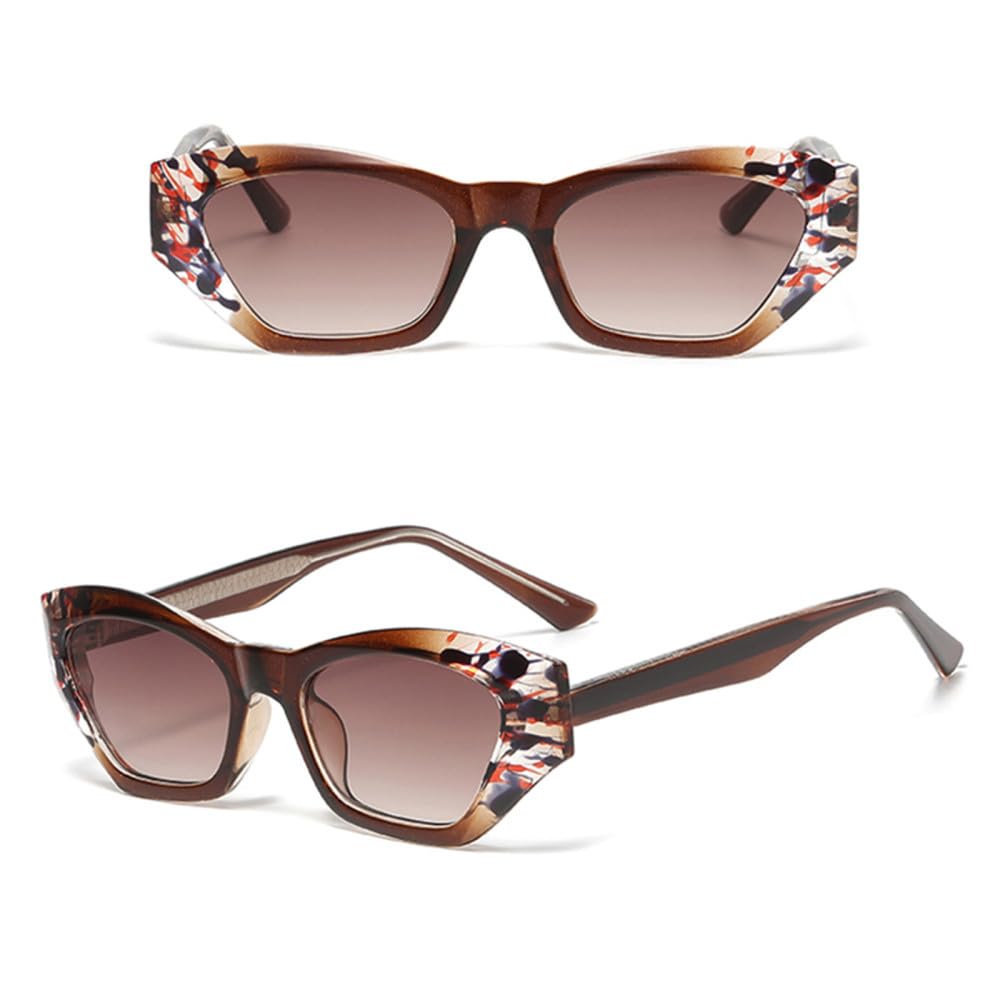 Occhiali da Sole Polygon Uv400 Occhiali da Sole Cat Eye Maschili Femminili per Donna Uomo