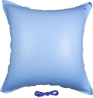 Pool Pillows, 4x4ft Inflatable Pool Pillows with Ropes Ice Equalizer Pool Winter Pillow Swimming Pool Air Pillow for Pool Above Ground Pools Winter Covers