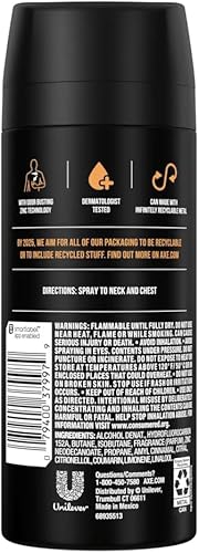 Miniatura 2 de AXE Spray corporal para hombre, tentación oscura, 4 onzas, paquete de 2