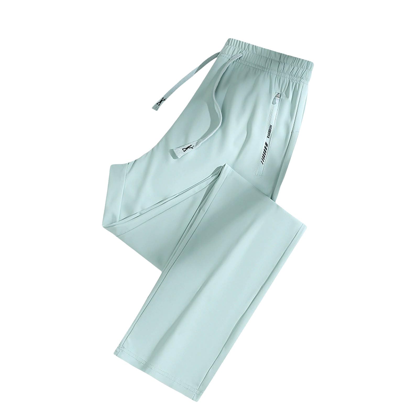 XINGJIAARTS Loose Pants For Women Summer Plus Size Stretch Breathable Casual Pants With Zip Pocket Lightweight Sweatpants