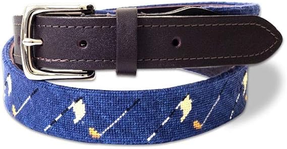 needlepoint golf belts