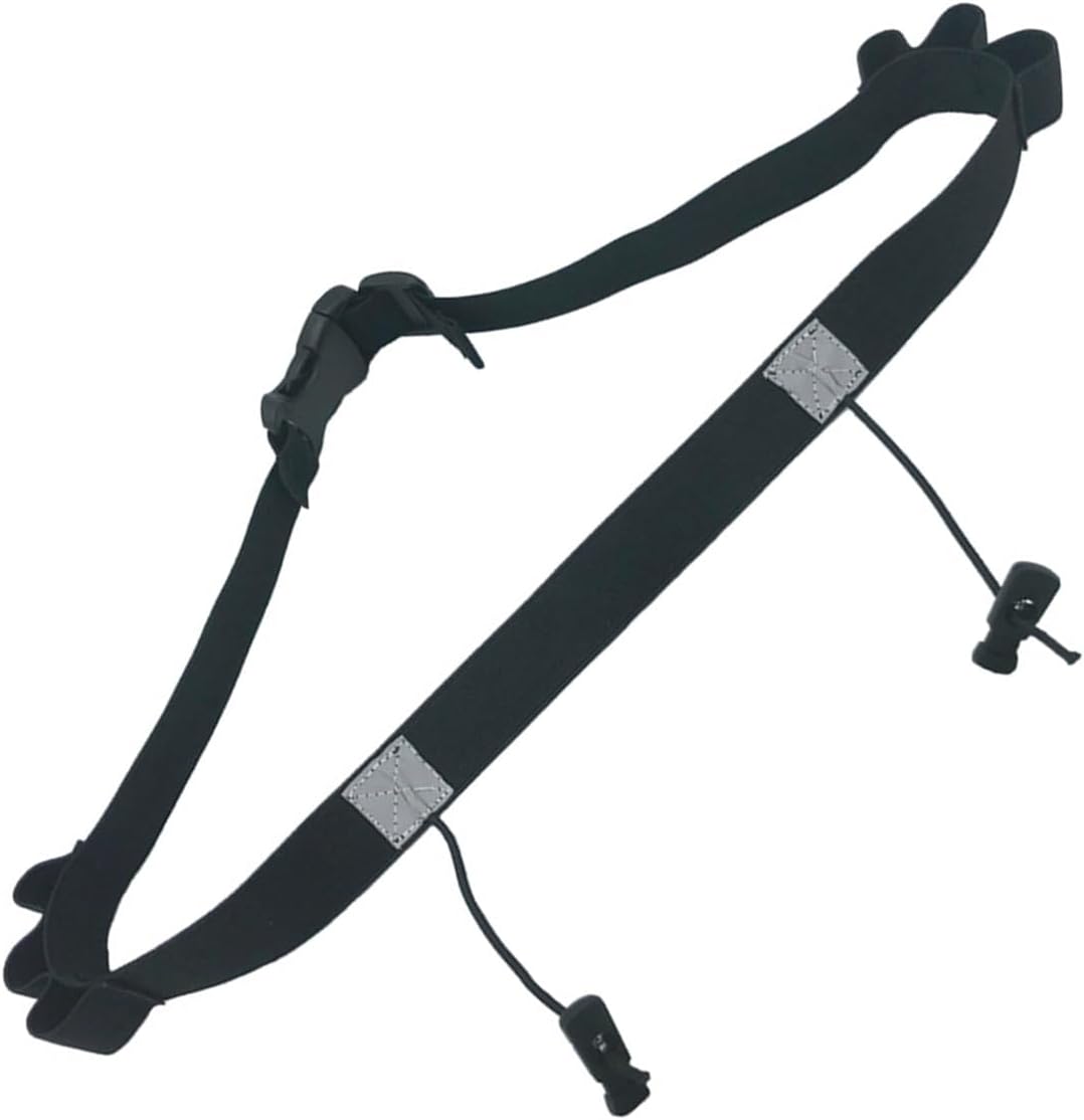 Belt for Race Number, Adjustable Number Belt with Gel Loop, Race with Reflective Stripe Running Running with Water Bottles