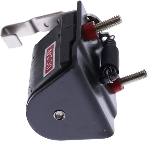 Bomba de inyección de 24 V Solenoide de apagado 26387 RE62240 Compatible para John Deere Retroexcavadora Cargador 500C 510 710D Excavadora 590D 595D