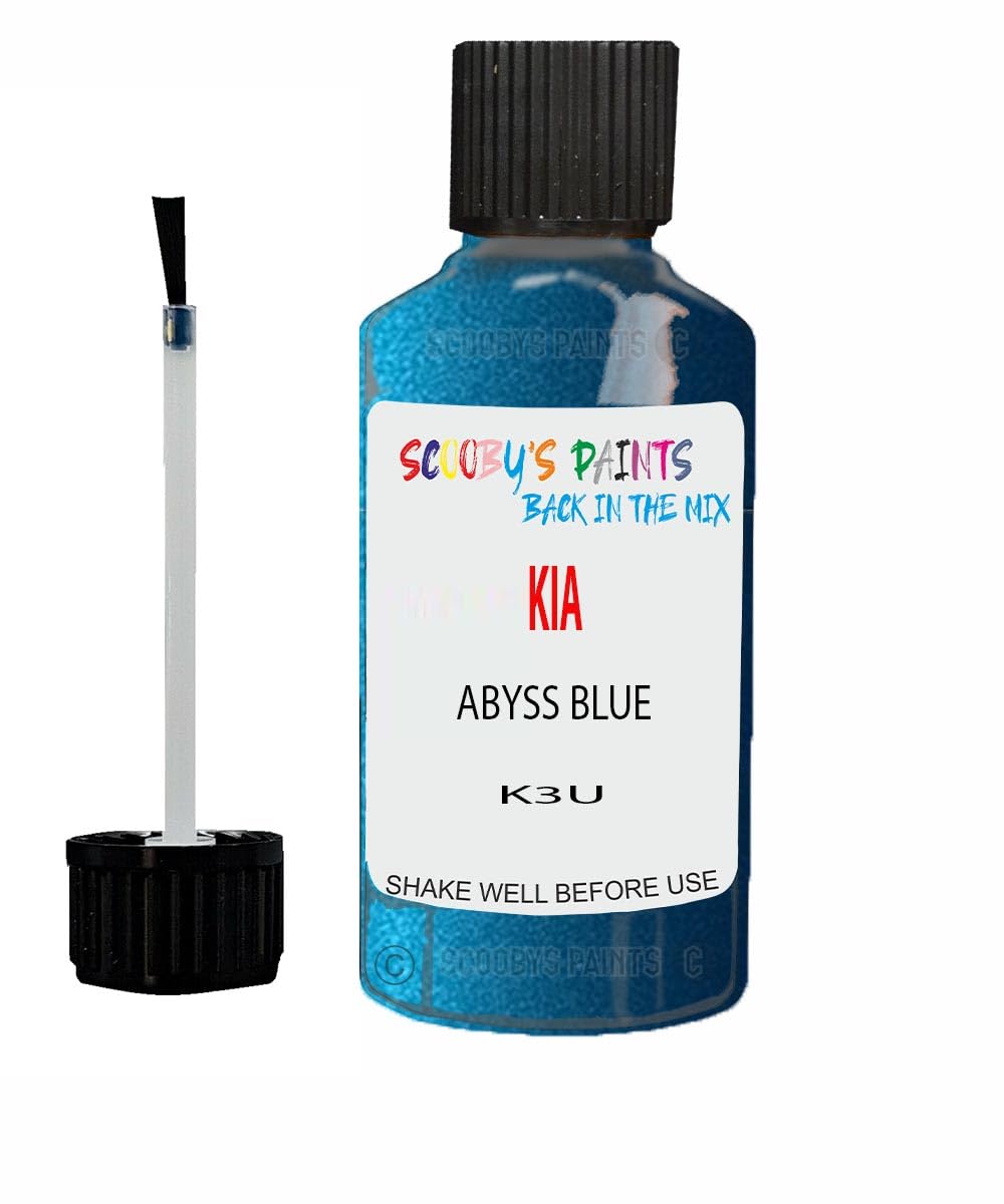 Scoobys Paints Back In The Mix Abyss Blue Touch Up Paint For Kia K3u Metallic