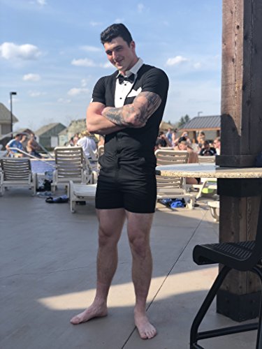 Zesties Male Romper (Extra Small, Tuxedo)