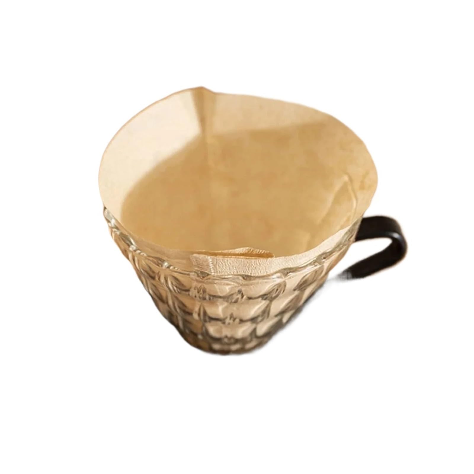 Papel De Filtro De Café Cónico Sin Blanquear, Compatible Con Vertido Cónico V01/V02, Apto For 1-2/1-4 Tazas, 200 Uds.(V02)