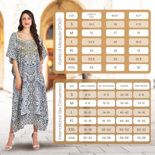 Image of Miss Lavish London Black Kaftan Dresses for Women V Neck Batwing Sleeve Beach Vacation Bikini Swimsuit Cover Ups Loungewear for Summer,Pockets on Both Sides, Resort Wear & Cruise Coverup- Black-M