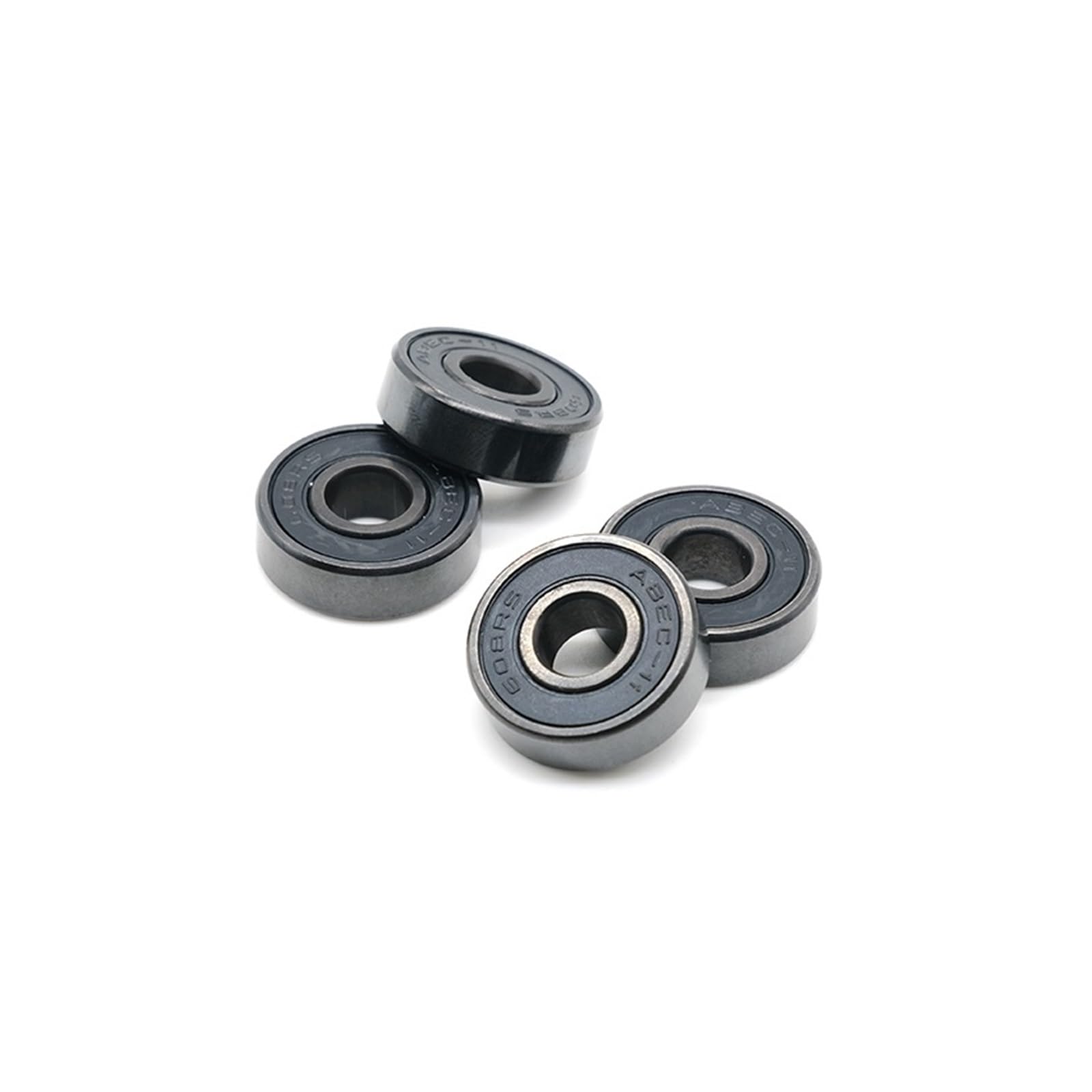 8 piezas ABEC11 608 2RS rodamiento de polea en línea 608 RS rodamiento de bolas de monopatín antioxidante 608RS sello rojo 8x22x7 mm