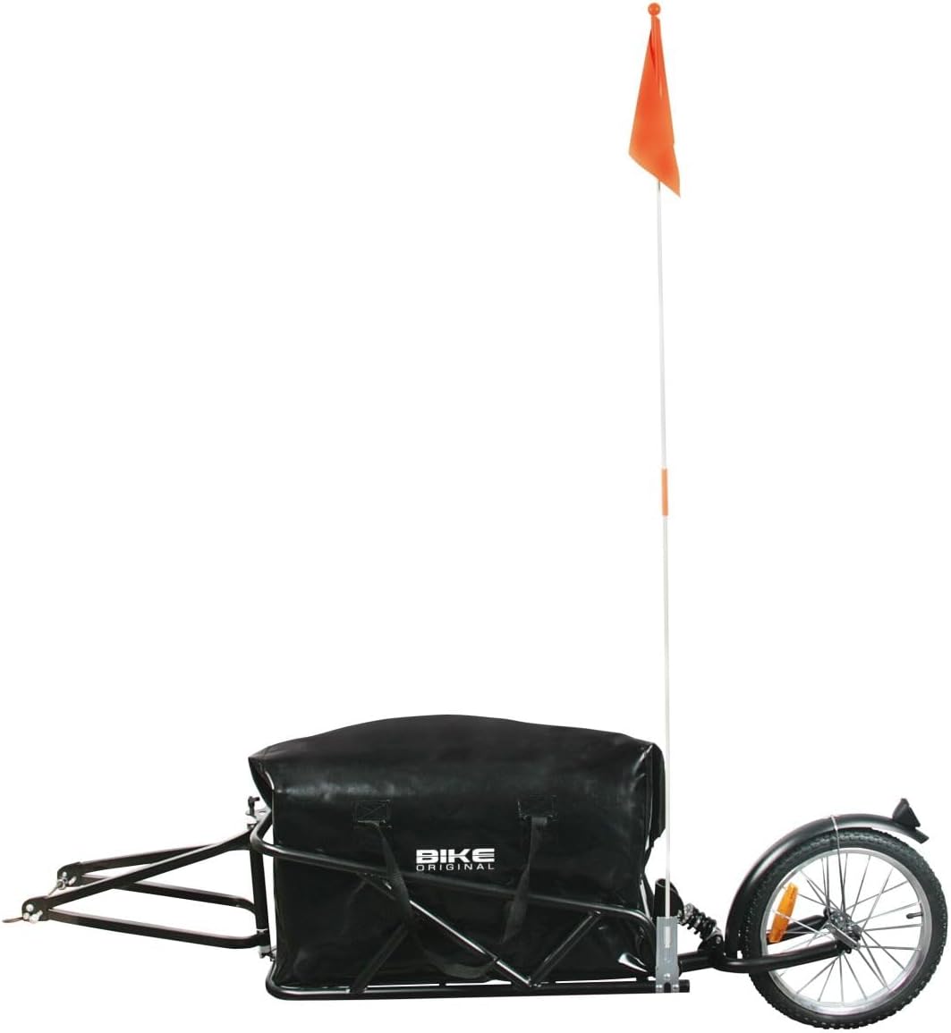 BIKE ORIGINAL Mono Wheel Bike Trailer with Shock Absorber