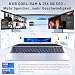 Auusda Laptop 17.3 Zoll Notebook, 8GB DDR4 RAM 256GB SSD, 3250C Prozessor, Fingerabdrucksensor, beleuchtete Tastatur, Ziffernblock, Privacy-Kameraabdeckung, leichtes Notebook für Schule & Büro