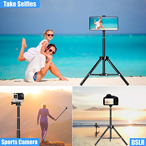 Selfie Stick Tripod, 62 Inch Extendable Detachable Selfie Stick Tripod Stand With Remote For Iphone 14 13 12 11 Pro Max Samsung Galaxy S22 S21 Ultra #TOP6