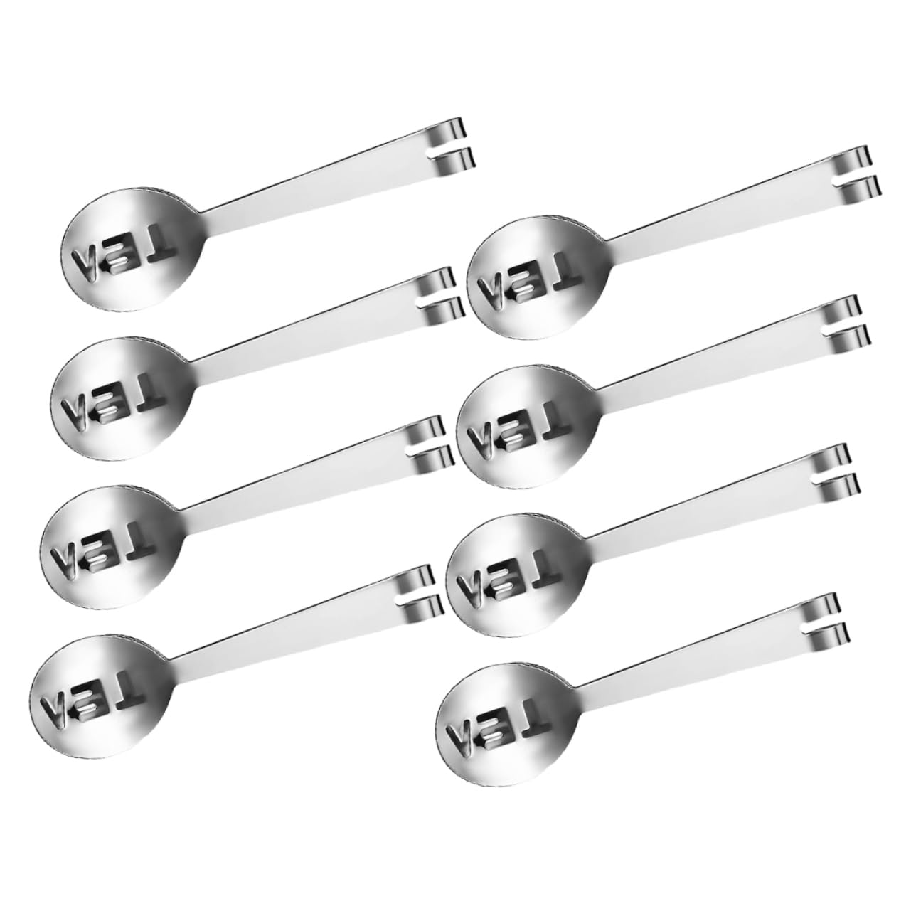 OUNONA 8pcs Heat Resistant Tea Bag Squeezer Tongs for Loose Tea Sugar Ice Cubes Elegant Kitchen Accessories for Daily Brewing