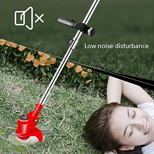 Accu grasmaaier en trimmer-lichtgewicht telescopische grasmaaier met een maaibreedte van 15 cm, inclusief accu en oplader - Afbeelding 6