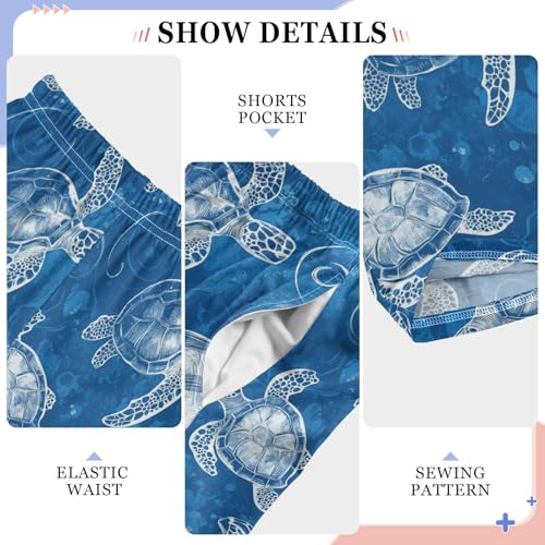 Turtle Pajama Pants Shell Pajama Bottoms Soft Sleep Pjs Lounge Pants S4