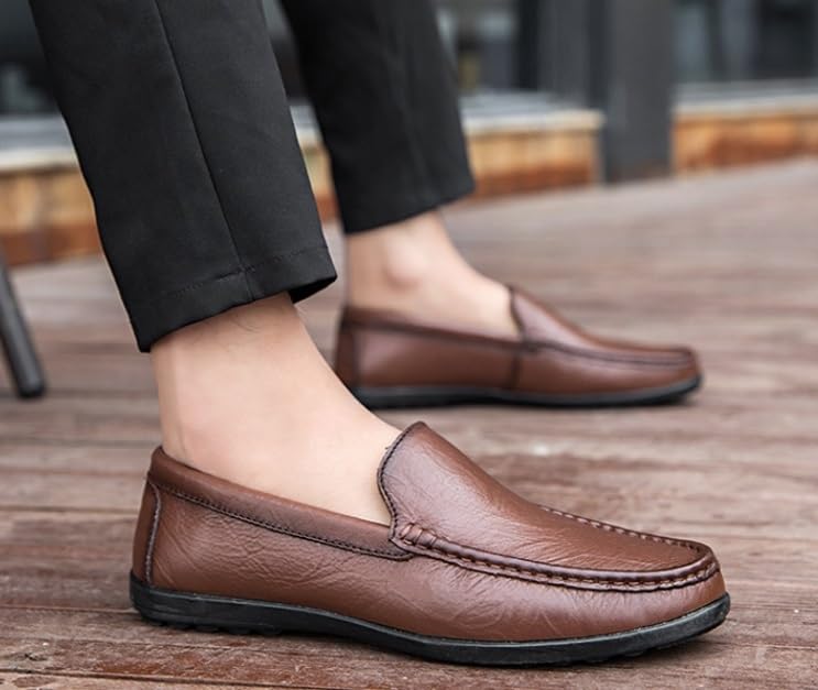 Men's-Step Loafers Shoes Soft-Soled Rubber Shoes Versatile Comfortable Breathable Outdoor Running Shoes for Men2