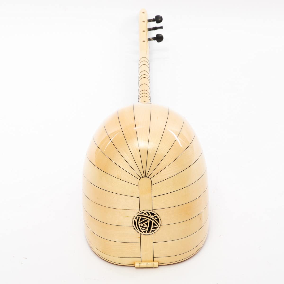 Turkish Short Neck Baglama Saz made of Maple Wood, Cedar Top, With Soft case, free Extra strings & Picks Mizrab - Image 8