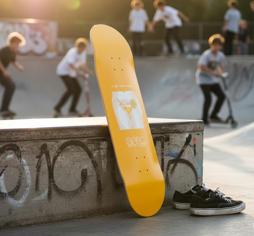 Deck Cocktail 8.5 - Gelb - Sofa Skateboards