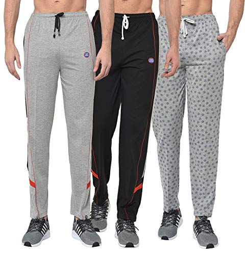 Image of Mack Jonney Men's Cotton Slim Fit Track Pants for (Pack of 3)