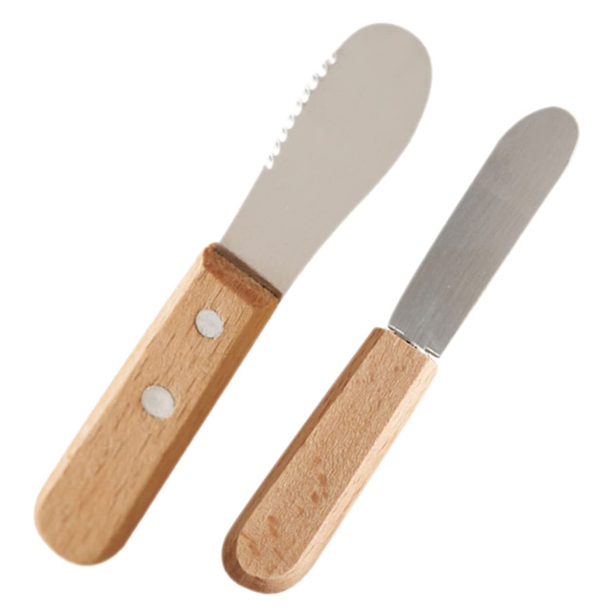 GRIRIW 1Set Ergonomic Cheese Cutters Jam Spreaders Kitchen Essentials Butter Knives for Easy Slicing Spreading for Baking Cooking