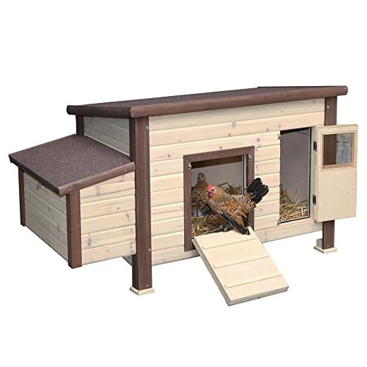 Kerbl Thermo Hühnerstall No frost (Stall beheizbar, Maße 146x74x82 cm, inkl. Trafo für Stromversorgung, doppelwandige Bauweise mit Isolierung, Wandstärke 3,5 cm, inkl. Legenest + Sitzstangen) 82844