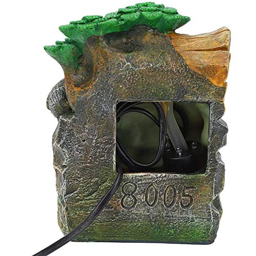 WLHER Mini Wasserfall Desktop Brunnen Innenbrunnen Tisch Mit Buntem LED Licht Wasserfall Zen Meditation Wasserfall Home Office Dekoration Geschenk - Image 8