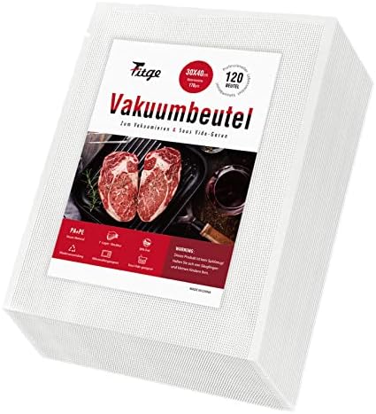 Boxolutions Vakuumierbeutel 30x40 Cm - Extra Stark 170µm, Wabenstruktur Für Alle Vakuumiergeräte