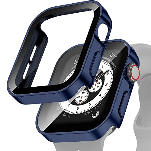 Éviter rayures iWatch boîtier avec verre pour Apple Watch 40mm étanche