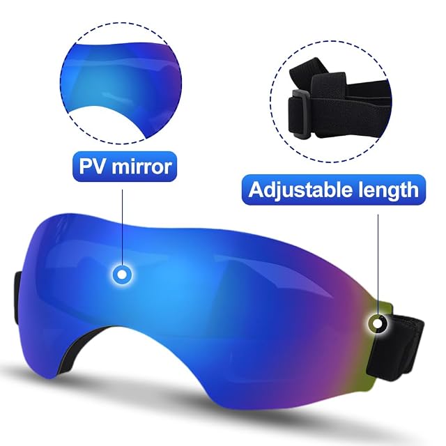 Foto 3 de 7 de XFSRG Gafas de Sol para Perros Envolventes Cortaviento Pequeños Perro Protección UV de Moto Perros Gafas…