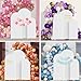 Maiangel Set of 3 Wedding Arch Cover Spandex Fitted Stretchy Arch Stand Covers,2-Sided Round Top Chiara Backdrop Cover for Party Birthday Banquet Baby Shower Arch Decoration (4ft,5ft,6ft White)