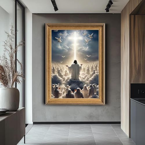 Affiches et impressions murales chrétiennes de Jésus céleste pour cadeau