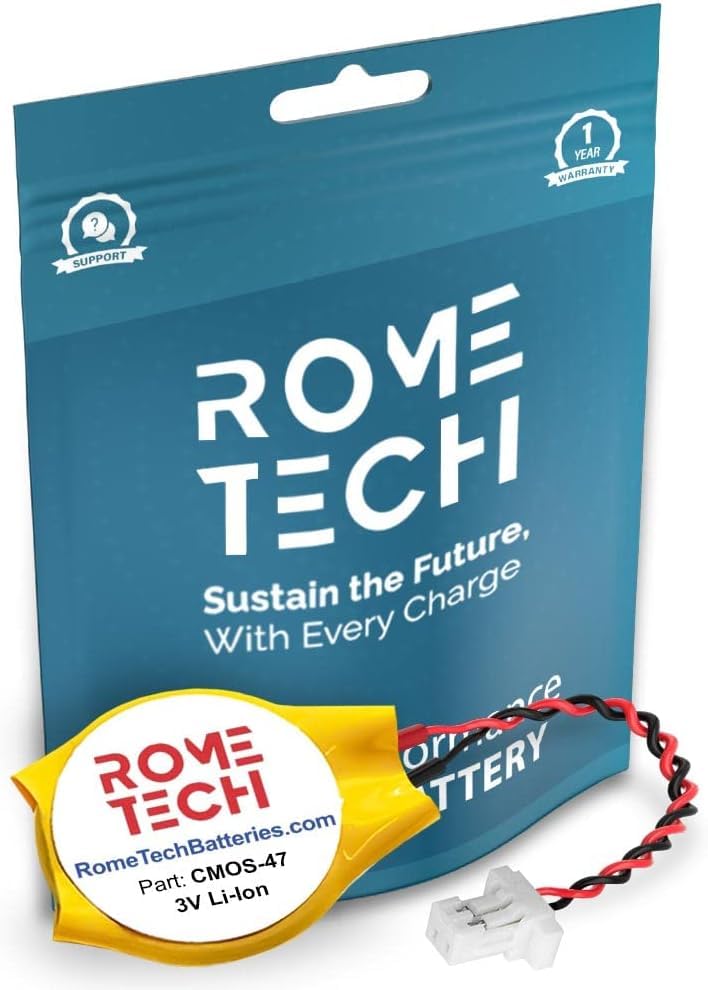 Amazon.com: Rome Tech CR2025 CMOS BIOS Battery - Laptop Backup 3V