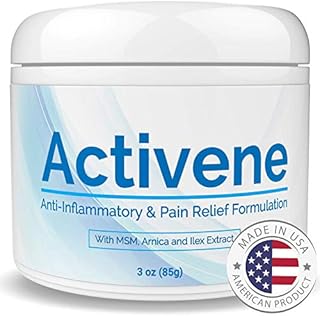 Activene Arnica Gel Cream - with Menthol and MSM. Pain Relief for Joint, Tendon, Muscle Ache. Chosen by Sufferers of Arthritis, Fibromyalgia, Plantar Fasciitis, Knee, Shoulder, Neck, Back Pain 3 Ounce