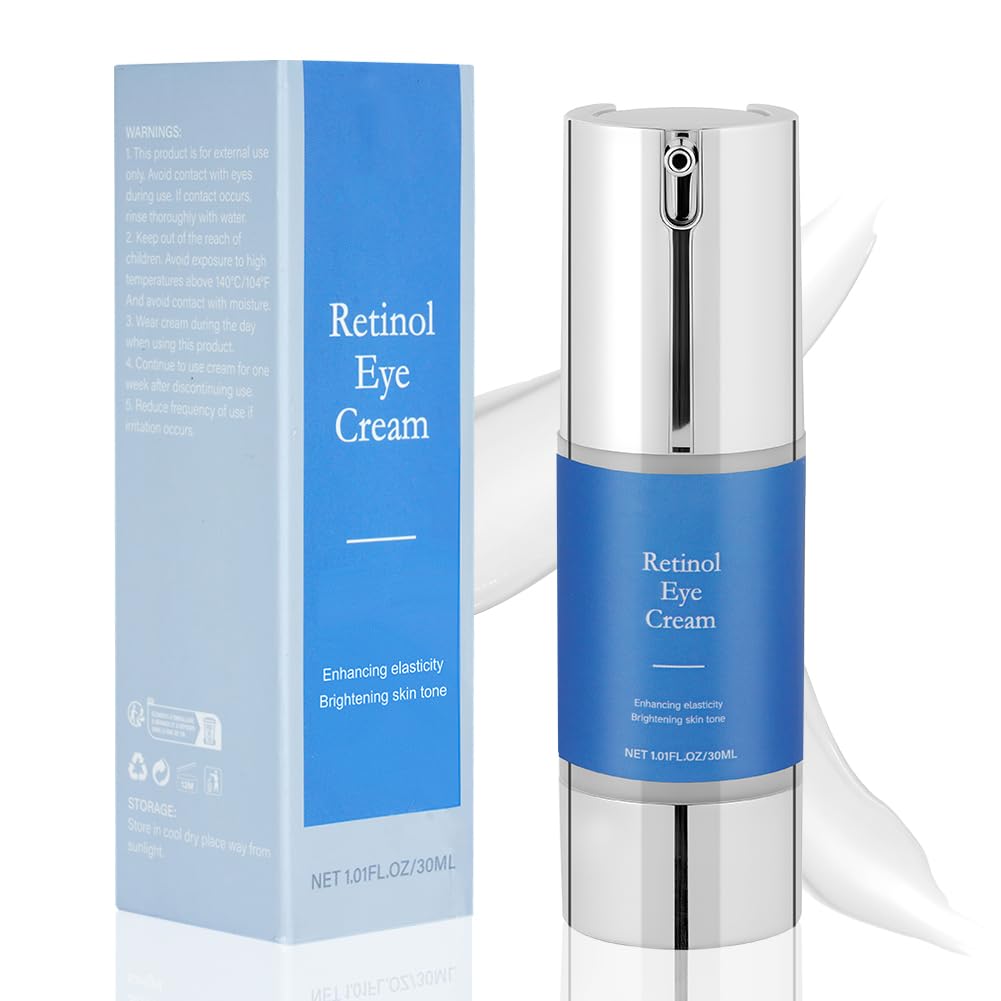 Aomig Retinol Krem pod oczy, 30 ml Krem przeciwzmarszczkowy i starzejący się do oczu z Bakuchiolem, Redukuje zmarszczki i drobne zmarszczki, zmniejsza obrzęki i cienie pod oczami, nawilżający