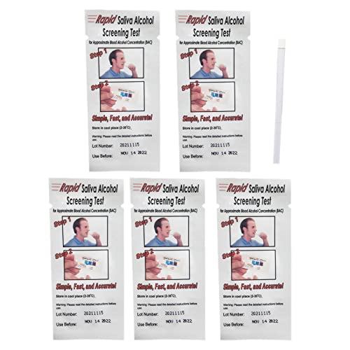 Joliy Bandelettes d'éthylotest | Alcootest Personnel Papier Portable - Dispositif de vérification de l'alcool expiré pour Usage Commercial Personnel Cover