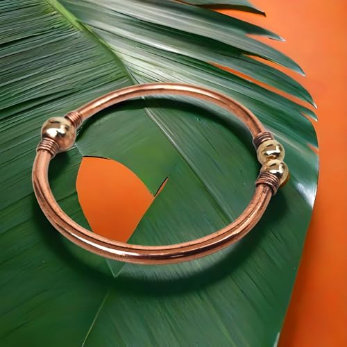 Image of SHINDE EXPORTS adjustable pure copper leg anklet bracelet kada for men and women indian jewelry