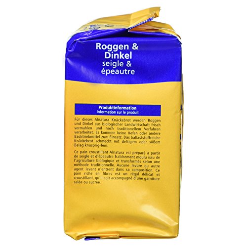 Alnatura Bio Knäckebrot Roggen und Dinkel, 250 g