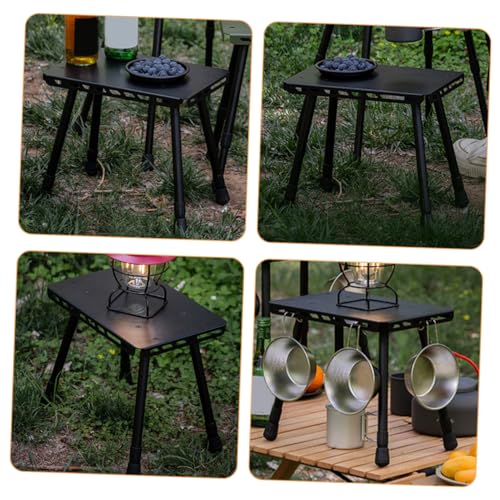 Table de camping pliante stable et résistante en aluminium petit format