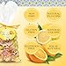 Perle di Sole Italian Hard Candy - Assorted Orange & Lemon Drops with Fizzy Filling (17.6 oz | 500 g) Italian Candy Individually Wrapped - Citrus Candy