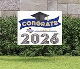 KH Sports Fan Tulsa Golden Hurricane Congrats Class of 2026 Graduation Yard Sign, 18x24
