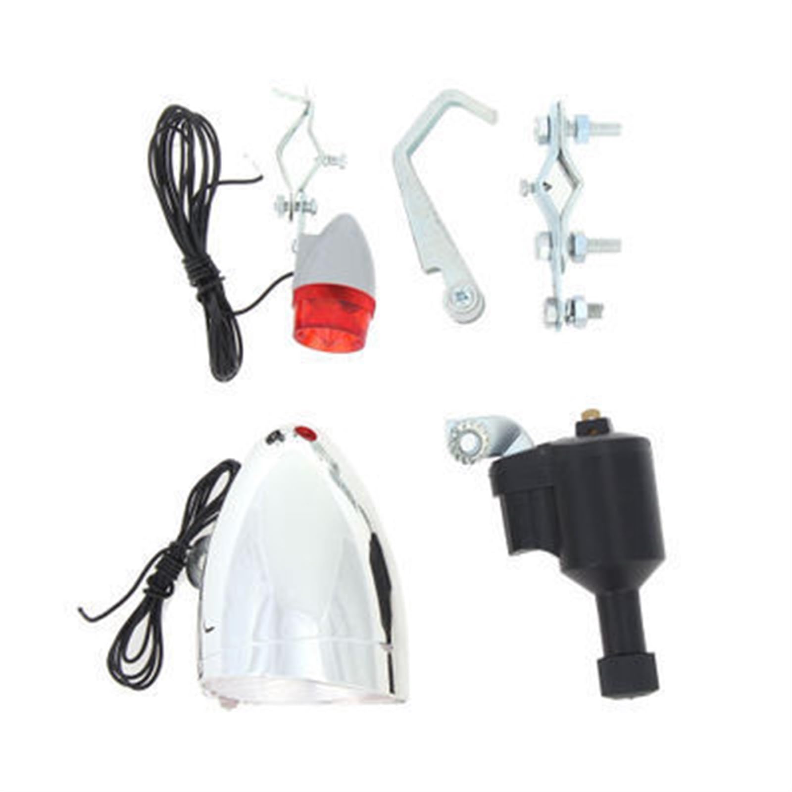Luces para Bicicleta, Luces de una Sola Pieza, Luces a batería, Juego de Luces Delanteras y traseras, autoalimentadas.