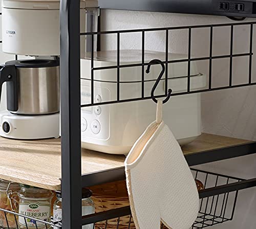 レンジ台 レンジラック 幅55.5cm キッチンラック4段タイプスライド棚 レンジ台 レンジラック 幅55.5cm キッチンラック4段タイプ