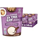 All-Purpose In The Raw Nature’s Zero Calorie Sweetener, Sugar Free Substitute Baking, Coffee, Stevia, Monk Fruit, Allulose, Erythritol Blend, Keto, Low Carb, Vegan, Gluten Free, 14 Oz (Pack of 8)