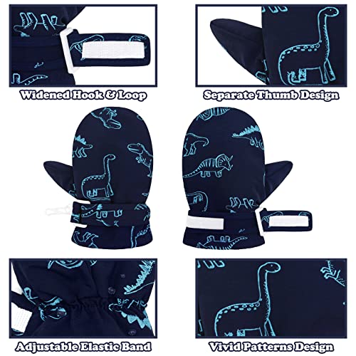 Sarfel 2 Pairs Toddler Gloves Waterproof Toddler Winter Mittens for Kids Snow Gloves Warm Baby Winter Mittens for Boys Girls3