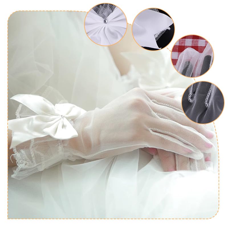 Lace Gloves with Bow4