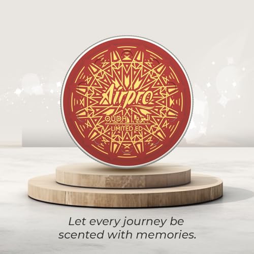Image of Airpro OUD Limited Edition Car Perfume | Luxury Oud Car Air Freshener in Premium Tin Can | Long Lasting Strong Car fragrance | Car Odour Eliminator | Car Accessories Interior