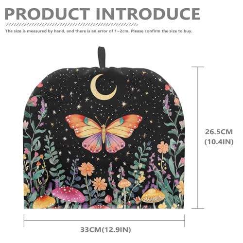 Image of Soft Teapot Dust Protector Mushroom Leaf Butterfly Tea Cosy Keep Warm Thick Cotton Insulated Teapot Warmer Cosies Kettle Cover