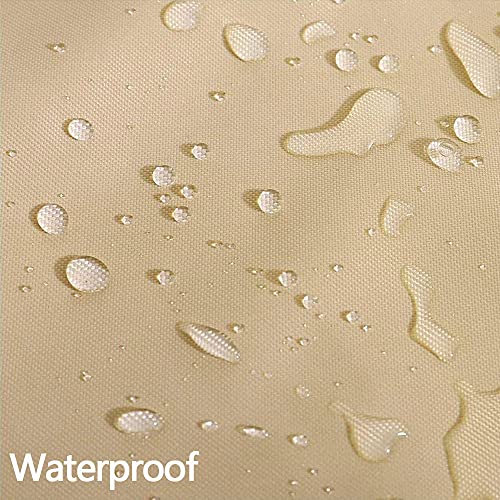 52 Inch Outdoor Prep Table Cover For Keter Unity Xl Portable Outdoor Table And Storage Cabinet Heavy Duty Waterproof Uv Resistant Bbq Grill Prep Table Cover Patio Bar Cooking Cart, Beige #TOP3