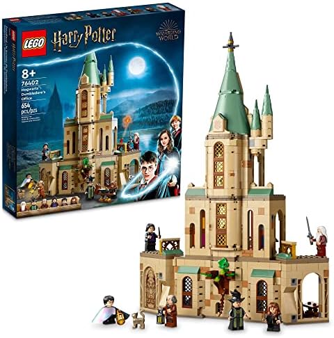 LEGO Harry Potter Hogwarts: Dumbledore’s Office 76402 Castle Toy, Set with Sorting Hat, Sword of Gryffindor and 6 Minifigures, for Kids Aged 8 Plus