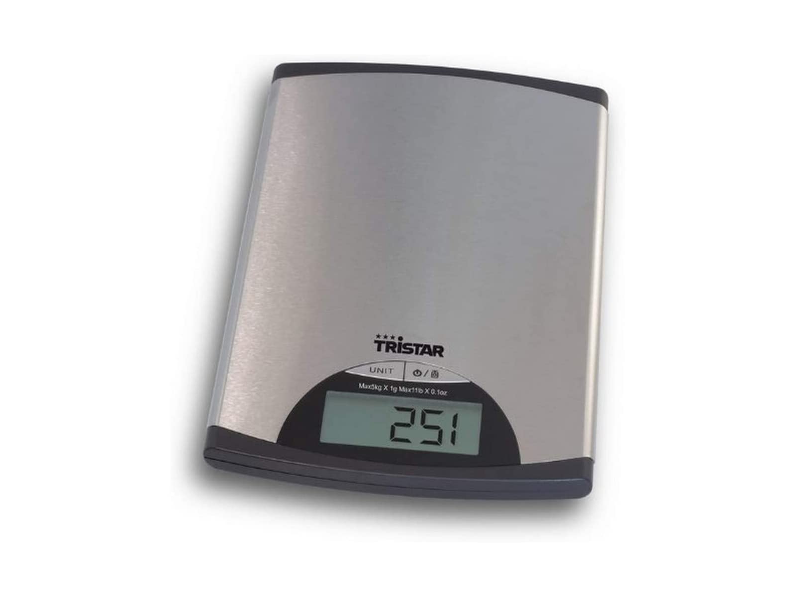 Tristar KW-2430 Bilancia Da Cucina Digitale | Capacità 2 Kg | Precisione 1g | Funzione Tara | Ciotola Inclusa - 3