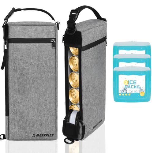 MORXPLOR Golf Cooler Bag - 6 Can Insulated Beer Sleeve Soft Cooler,Golf Cart Accessories,Golf Club Bag Accessories